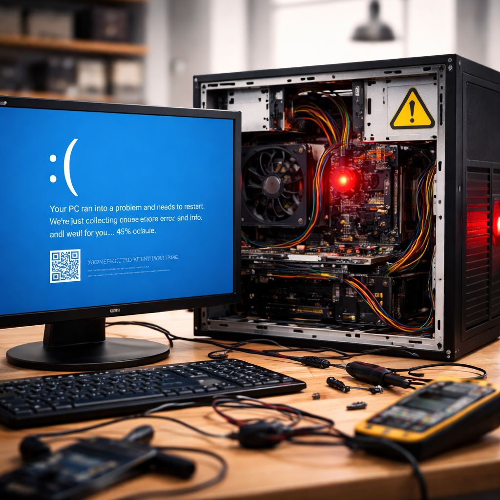 Ordinateur en panne pris en charge par PC-Repair78